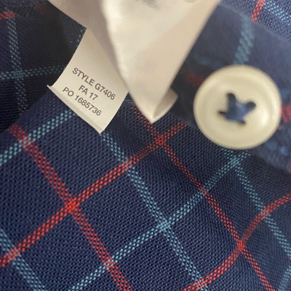 J. Crew Men's Oxford Red and Blue Plaid Shirt $128 - Picture 11 of 13